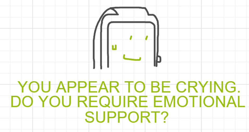 A panel from Running Duos, episode four of the Board Boards object show by Furretwalk/WalkingFurret.